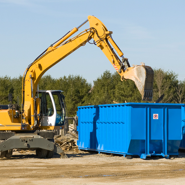 are there any restrictions on where a residential dumpster can be placed in Tuolumne County California